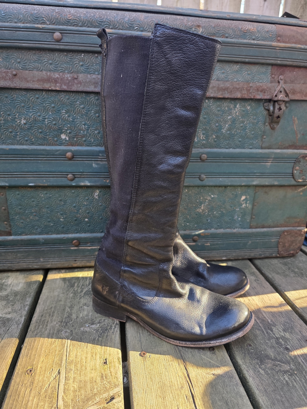 Frye Black Leather Boots